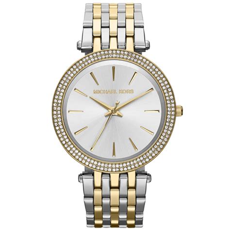 michael kors women's two tone stainless steel mini darci watch|Darci Pavé Two.